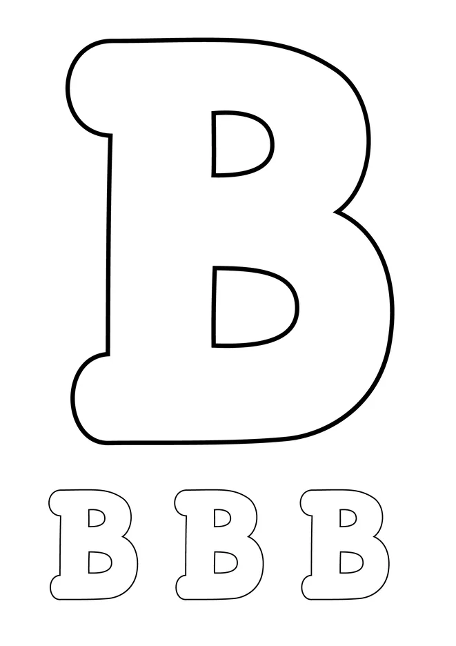 Alfabeto para colorir e imprimir para imprimir e colorir - imagem 3